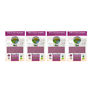 Kit 4 Farinha De Casca De Uva Orgânica Organovita 100 g