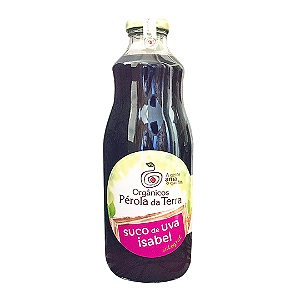 Suco De Uva Isabel Integral Orgânico Pérola Da Terra 1 L