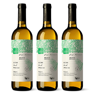 Kit 3 Vinho Branco Seco Orgânico Jorge Mariani 750 ml