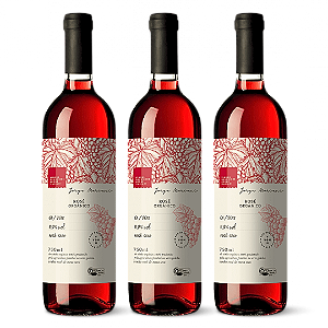 Kit 3 Vinho Rosé Seco Orgânico Jorge Mariani 750 ml