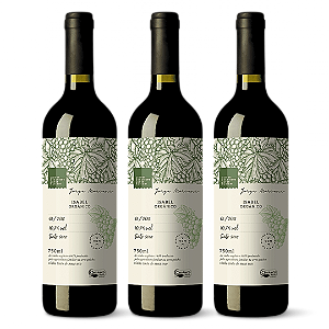 Kit 3 Vinho Tinto Seco Isabel Orgânico Jorge Mariani 750 ml