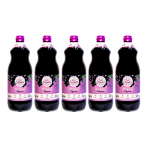 Kit 5 Suco De Uva Bordô Integral Orgânico Mariani 1 L