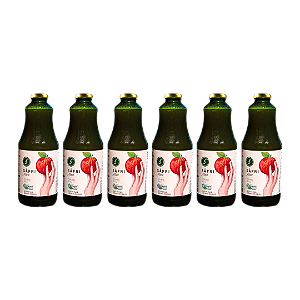 Kit 6 Suco De Maçã Integral Orgânico Sáfri 1 L