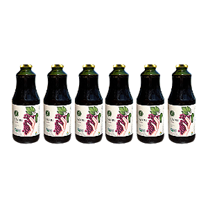 Kit 6 Suco De Uva Tinto Orgânico Sáfri 1 L