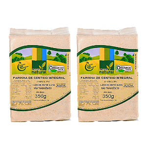 Kit 2 Farinha De Centeio Integral Orgânico À Vácuo Coopernatural 350 g