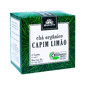 Chá de Capim Limão Orgânico Kampo De Ervas 10 Sachês