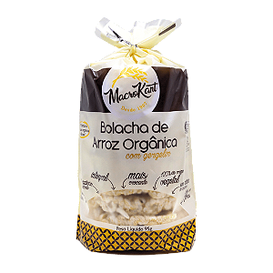 Bolacha De Arroz Orgânico Com Gergelim  Macrokant 95 g