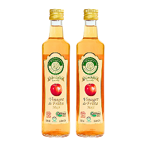 Kit 2 Vinagre De Maçã Orgânico Acidez 4,2% São Francisco 500 ml