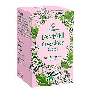 Chá de Erva Doce Orgânico Iamaní 15 Sachês
