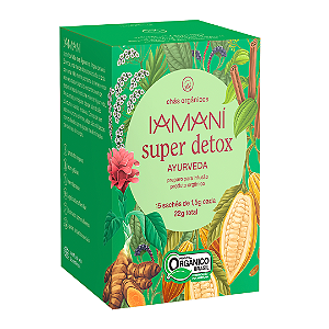 Chá Super Detox Ayurveda Orgânico Iamaní 15 Sachês
