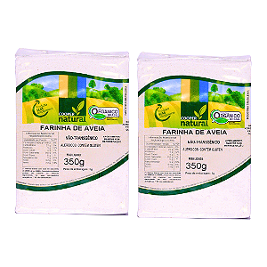 Kit 2 Farinha de Aveia Orgânica À Vácuo Coopernatural 350 g