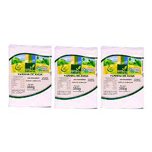 Kit 3 Farinha de Aveia Orgânica À Vácuo Coopernatural 350 g