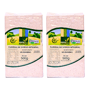 Kit 2 Farinha de Sorgo Orgânica À Vácuo Coopernatural 500 g