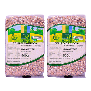 Kit 2 Feijão Carioca Orgânico À Vácuo Coopernatural 500 g