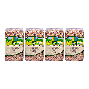 Kit 4 Feijão Fradinho (Feijão De Corda) Orgânico À Vácuo Coopernatural 500 g