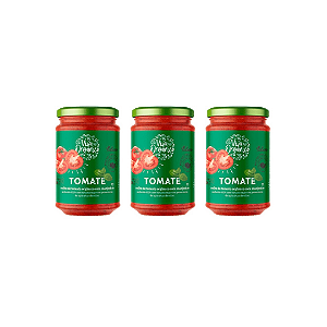 Kit 3 Molho De Tomate Com Manjericão Orgânico Mariani 345 g