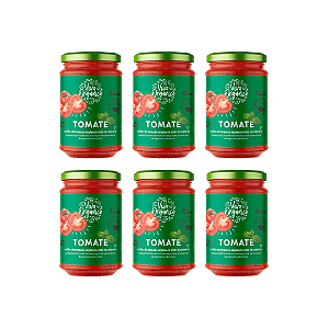 Kit 6 Molho De Tomate Com Manjericão Orgânico Mariani 345 g