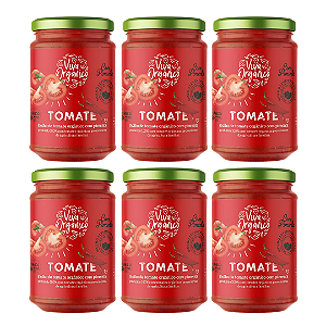 Kit 6 Molho de Tomate com Pimenta Orgânico Mariani 345 g