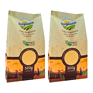 Kit 2 Fubá Orgânico Biorgânica 500 g