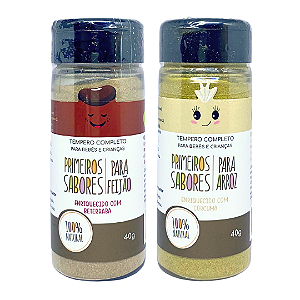 Kit 2 Tempero Primeiros Sabores Natural Para Arroz e Feijão Terra Amor 40 g