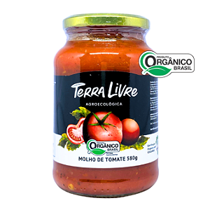 Molho de Tomate Orgânico Terra Livre 580 g