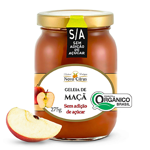 Geleia de Maçã Orgânica Sem Adição de Açúcar Novo Citrus 275 g