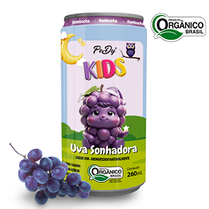 Kombucha Orgânica Kids PeDy+ Uva 260ml