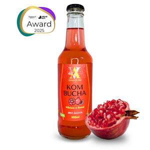 Kombucha de Hibisco e Romã Amigos da Vida 300 ml
