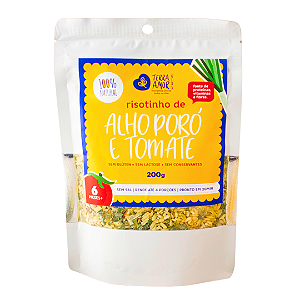 Risotinho Natural de Alho Poró e Tomate Terra Amor 200 g