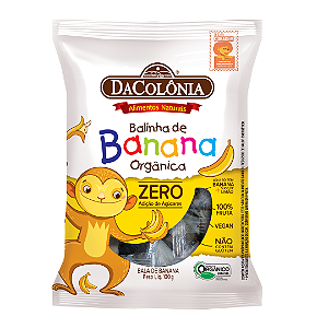 Bala De Banana Sem Adição De Açúcar Orgânica DaColônia 100 g