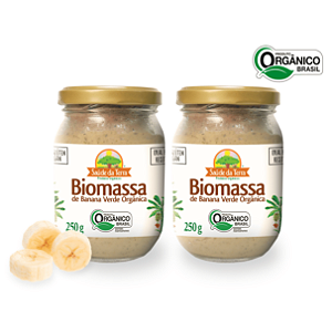 Kit 2 Biomassa De Banana Verde Integral Orgânica DaColônia 250 g