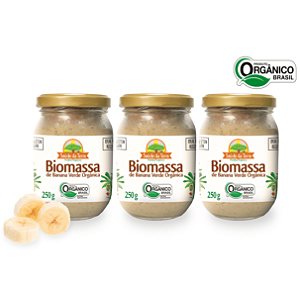 Kit 3 Biomassa De Banana Verde Integral Orgânica DaColônia 250 g