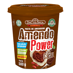 Pasta de Amendoim Amendo Power Com Cacau DaColônia 500 g