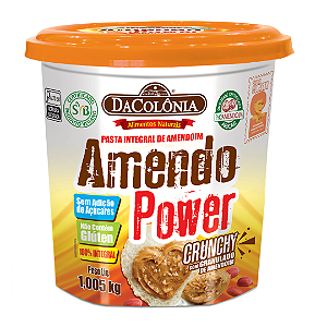 Pasta de Amendoim Amendo Power Crunchy Granulado DaColônia 1,05 Kg