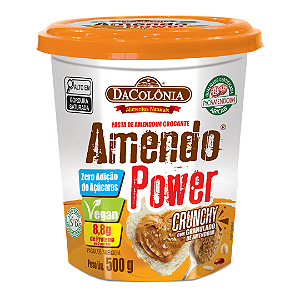 Pasta de Amendoim Amendo Power Crunchy Granulado DaColônia 500 g