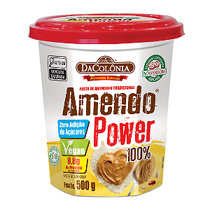 Pasta de Amendoim Amendo Tradicional Power DaColônia 500 g