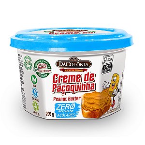 Creme de Amendoim Paçoca Zero Adição de Açúcar DaColônia 200g