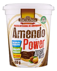 Pasta de Amendoim Amendo Power Com Avelã e Cacau DaColônia 450 g
