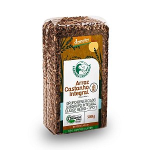 Arroz Castanho Integral Orgânico Fazenda Tamanduá 500g