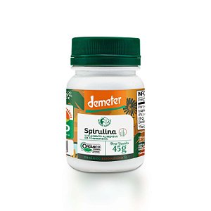 Spirulina Orgânica Biodinâmica 90 Comprimidos Fazenda Tamanduá