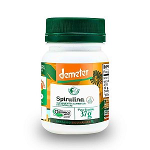 Spirulina Orgânica Biodinâmica 70 Cápsulas Fazenda Tamanduá