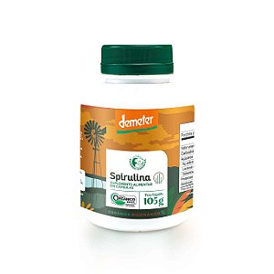 Spirulina Orgânica Biodinâmica 200 Cápsulas Fazenda Tamanduá