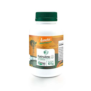 Spirulina Orgânica Biodinâmica 240 Cápsulas Fazenda Tamanduá
