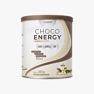 Choco Energy Sabor Vanilla Latte (Baunilha) Zero Adição de Açúcar 100% Você 220g