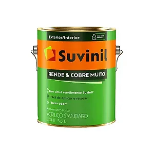 TINTA SUVINIL ACRILICA RENDE MUITO  BRANCO 3.6L