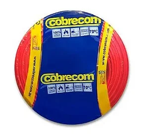 PEÇA DE CABO FIO FLEXIVEL 2,5MM PRETO 750V COBRECOM 100MT