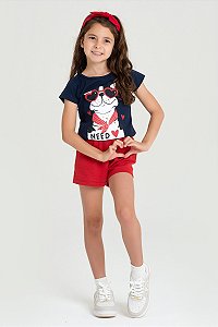 CONJUNTO INFANTIL MENINA ESTAMPA CACHORRINHO