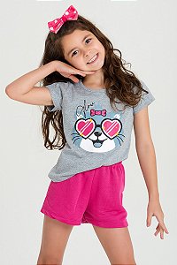CONJUNTO INFANTIL MENINA ESTAMPA PET