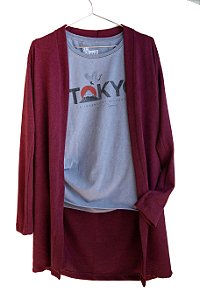 Cardigan Comprido Feminino Cozy