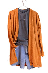 Cardigan Comprido Feminino Cozy